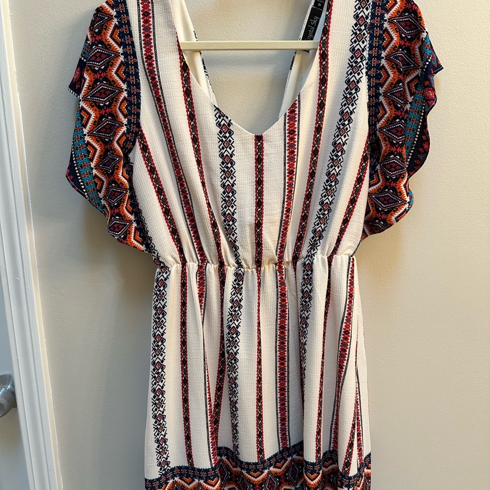 Open back boho Dress size medium